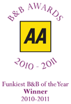 AA Awards Funkiest B&B 2010-2011